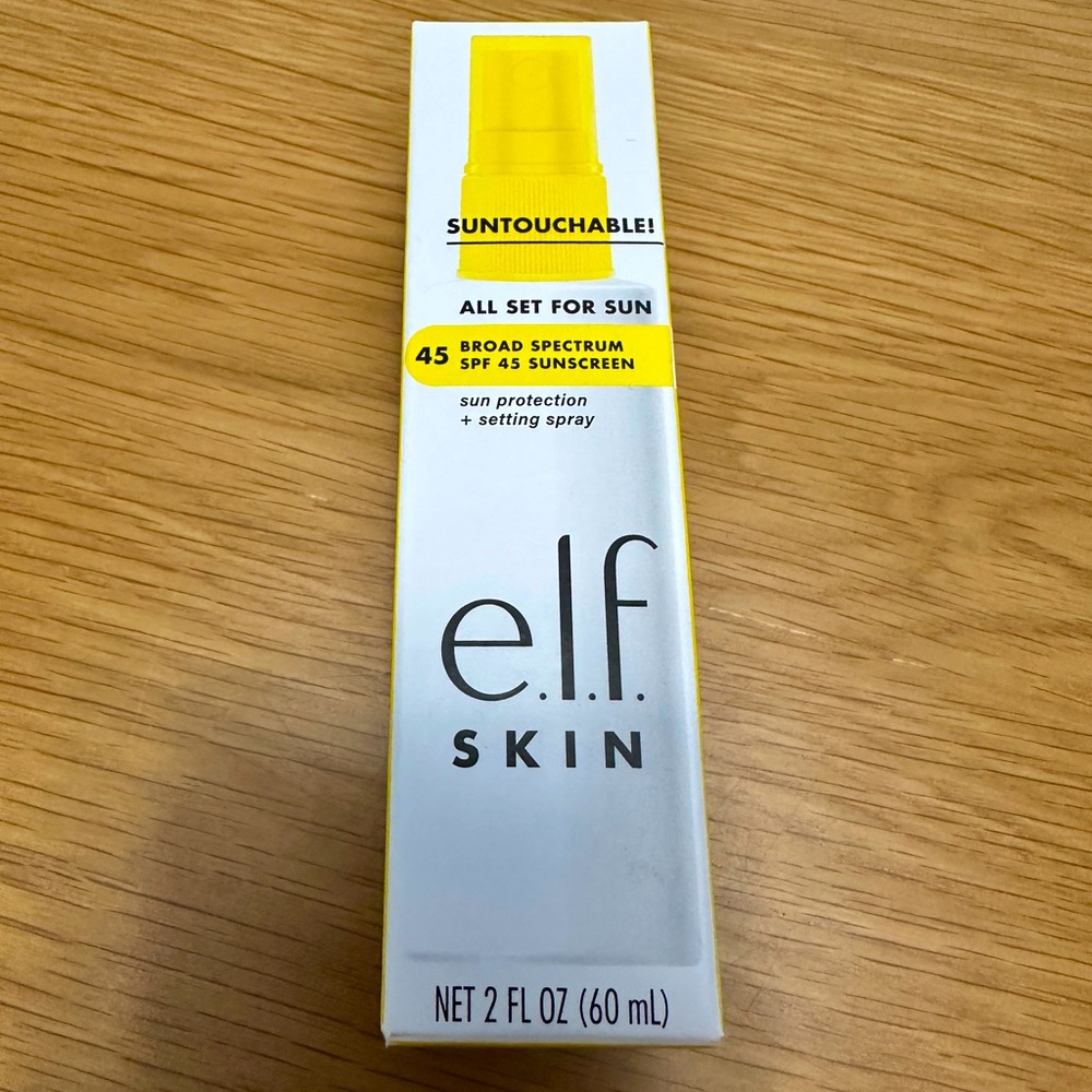 elf Suntouchable All Set For Sun SPF 45 sun protection & setting spray